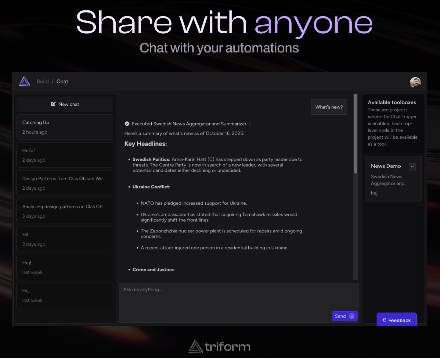 Knowledge Store & API Integration